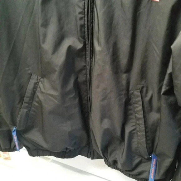 POLO Sport Ralph Lauren Black Light Weight Jacket Hood L - Picture 5 of 10